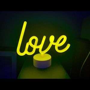 “Love” LED table decoration